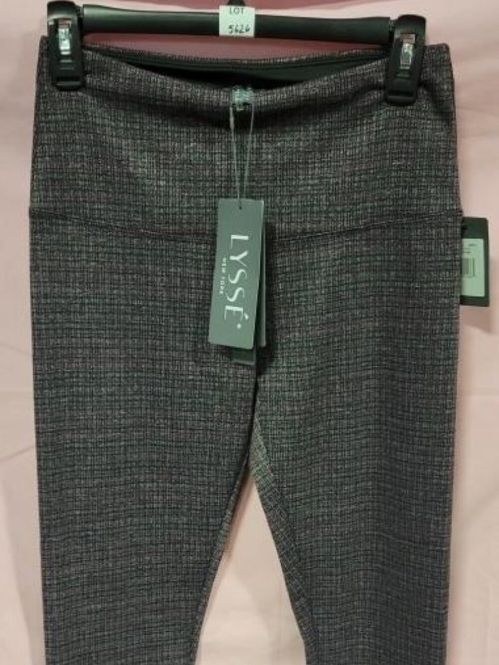LYSSE MAGIC VIOLET PLAID LEGGINGS - S